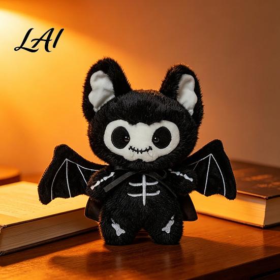 Atmospheric Halloween Home Decor Plush Toy Ghost Skeleton Bat Witch Pumpkin Doll Soft Dolls Stuffed Animal for Kids Spooky Party Haunted