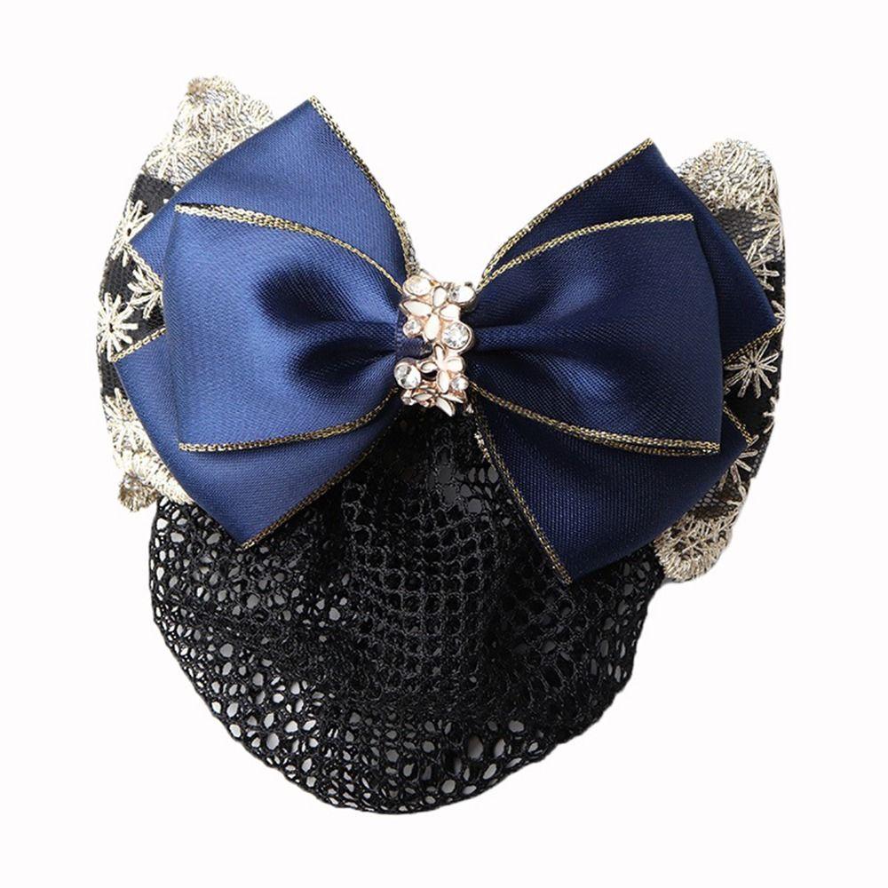 Nurse  For Girls Female Hairgrips Cover Net Women Spring Clip Korean Bun Snood Ponytail Clip