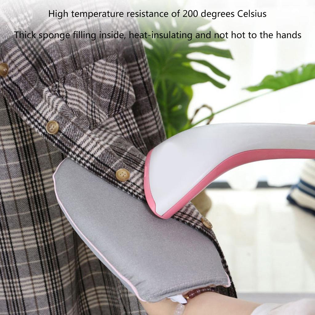 2-Pieces/set Mini Ironing Gloves Handheld Heat Resistant Ironing Pad Board Cover with Finger Loop for Easy Ironing