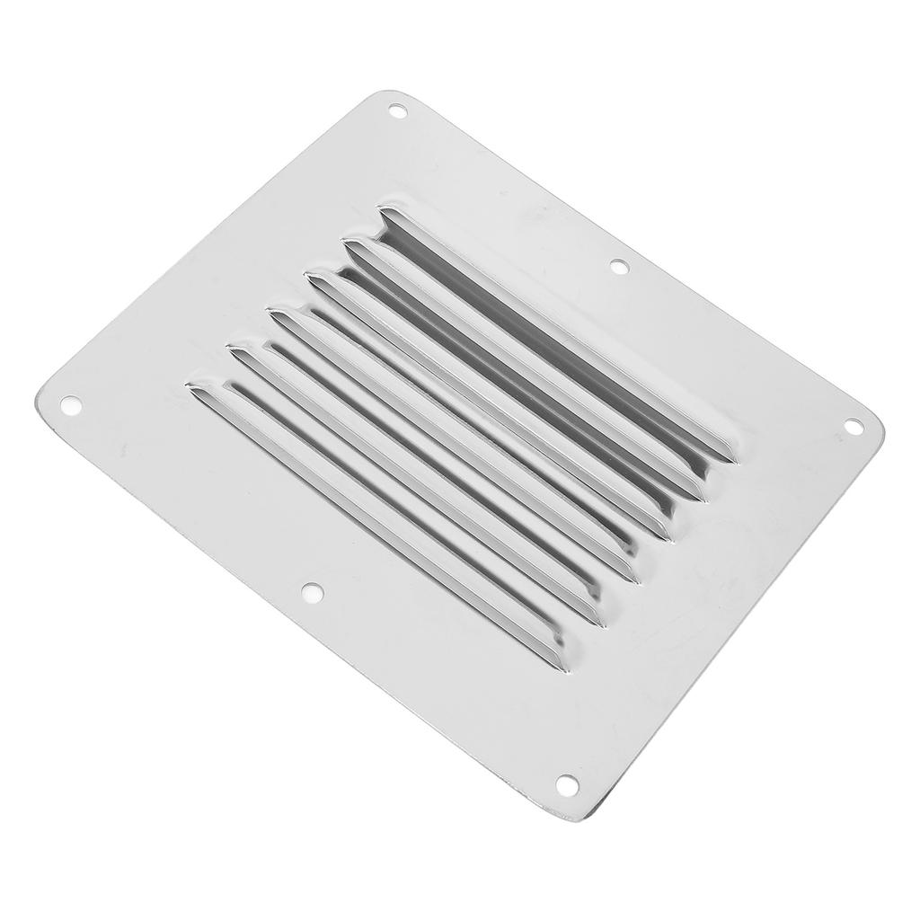 Boat Louvered Vent Rustproof 304 Stainless Steel Marine Ventilation Grille Cover with Screws for Yachts RV 127 X 115mm