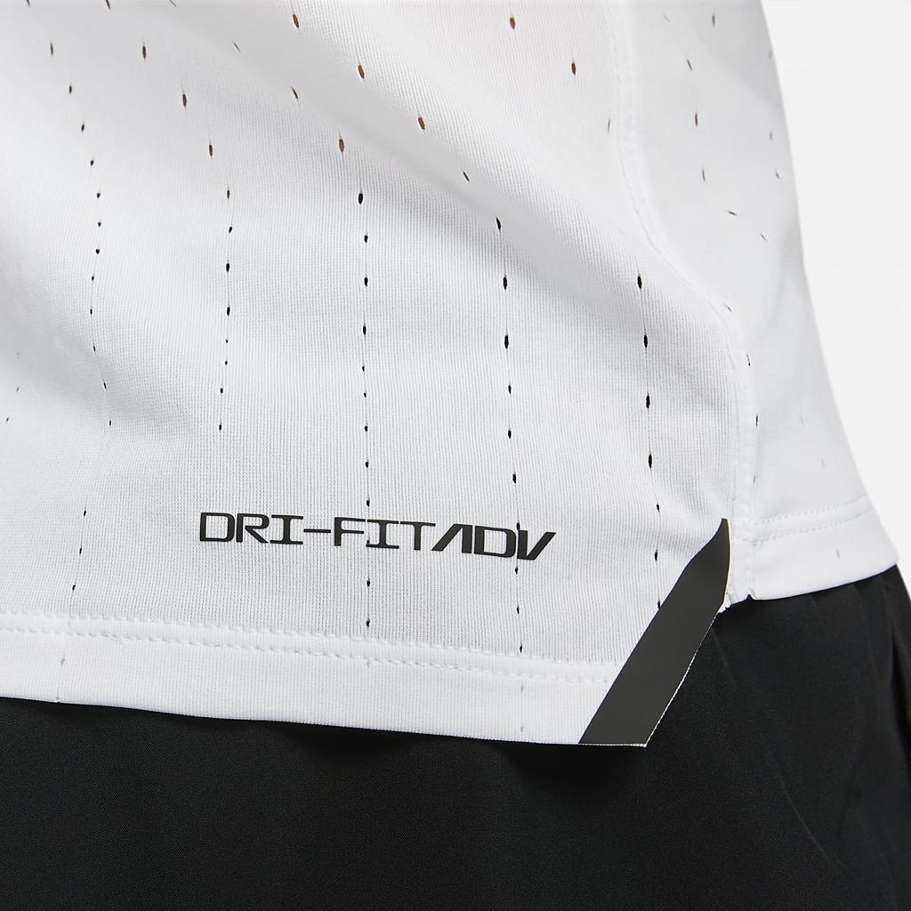 Nike Dri-Fit Adv Solid Crew Neck Sleeveless Running Tank Men Tops White DM4625-100