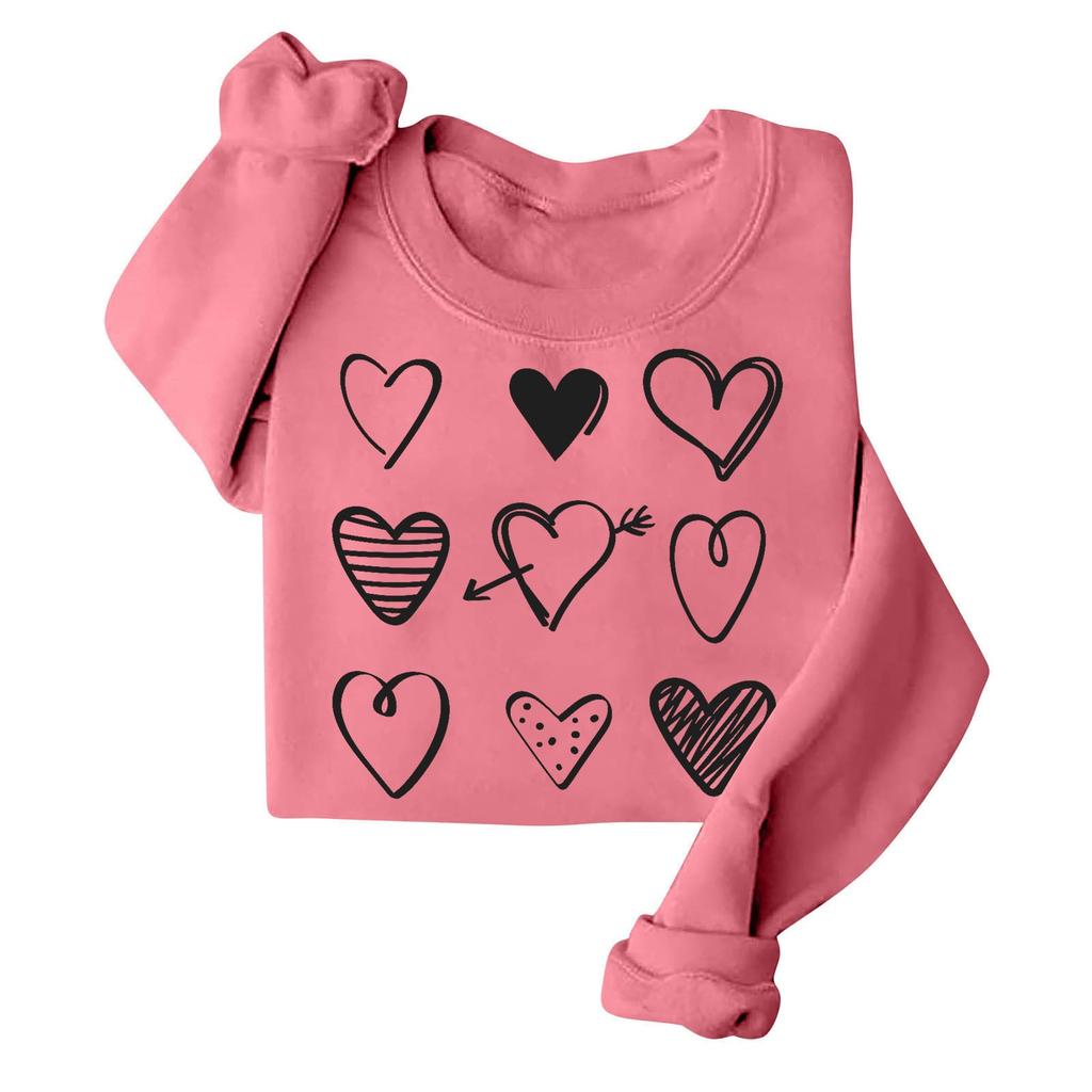 Women's Loose Printed Hooded Sweatshirt Casual Fashion Sports Sweatshirt