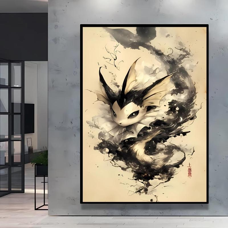 Canvas Painting Pokemon Charizard Cool Character Poster HD Printing Not Fading Modern Home Children's Bedroom Decor Holiday Gift
