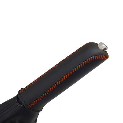 Tricolore Exchange Genuine Leather Handbrake Wrap Kit for Honda Fit GK GP WR-V DG5 Orange Stitching 1BB4H31