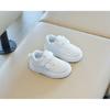 Spring and autumn new children's white sneakers, boys' sports shoes, lightweight girls' casual sneakers, soft-soled baby shoes