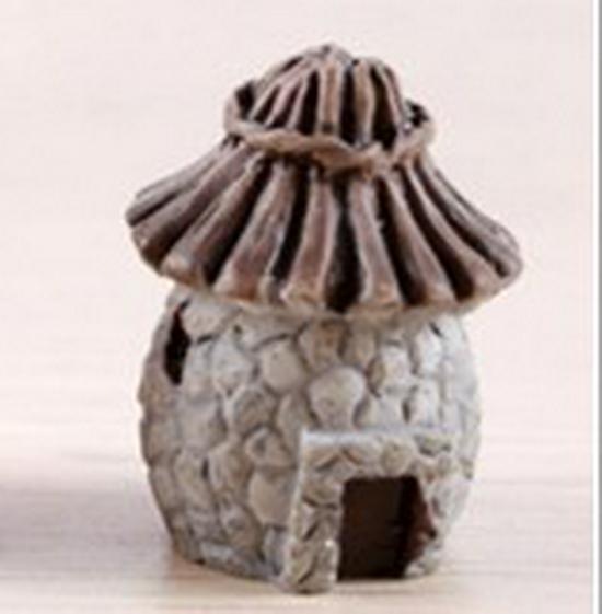 

Круглый соломенный домик своими руками из смолы миниатюра для микроландшафта серый