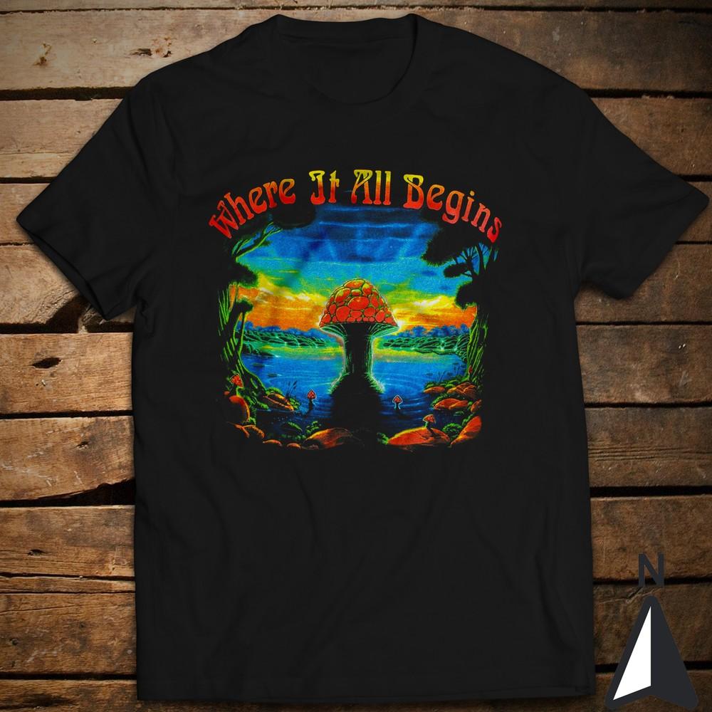Vintage Rock Music T-Shirt The Allman Brothers Band Where It All Begins Unisex T-Shirt XXL