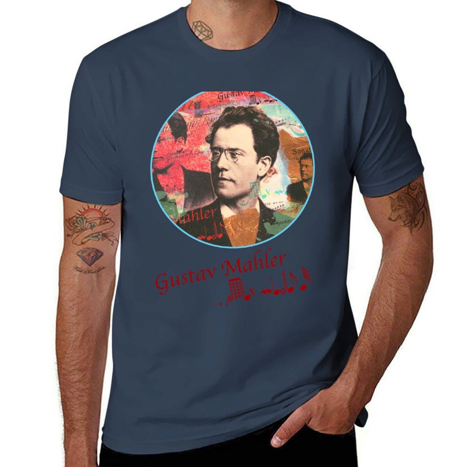 Gustav Mahler Portrait Classical Music Tshirt Construction Work Tee Shirt S