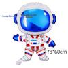 Large Space-Themed Cartoon Balloon Set: Astronaut, Spaceship, Sci-Fi, Anime Party Decorations