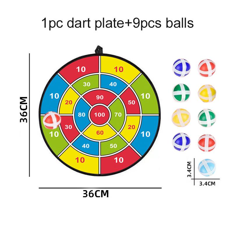 Children Target Dart Plate Sticky Ball Toys Sports Indoor Outdoor Early Education Math Games Developmental Toy Concentration TMZ