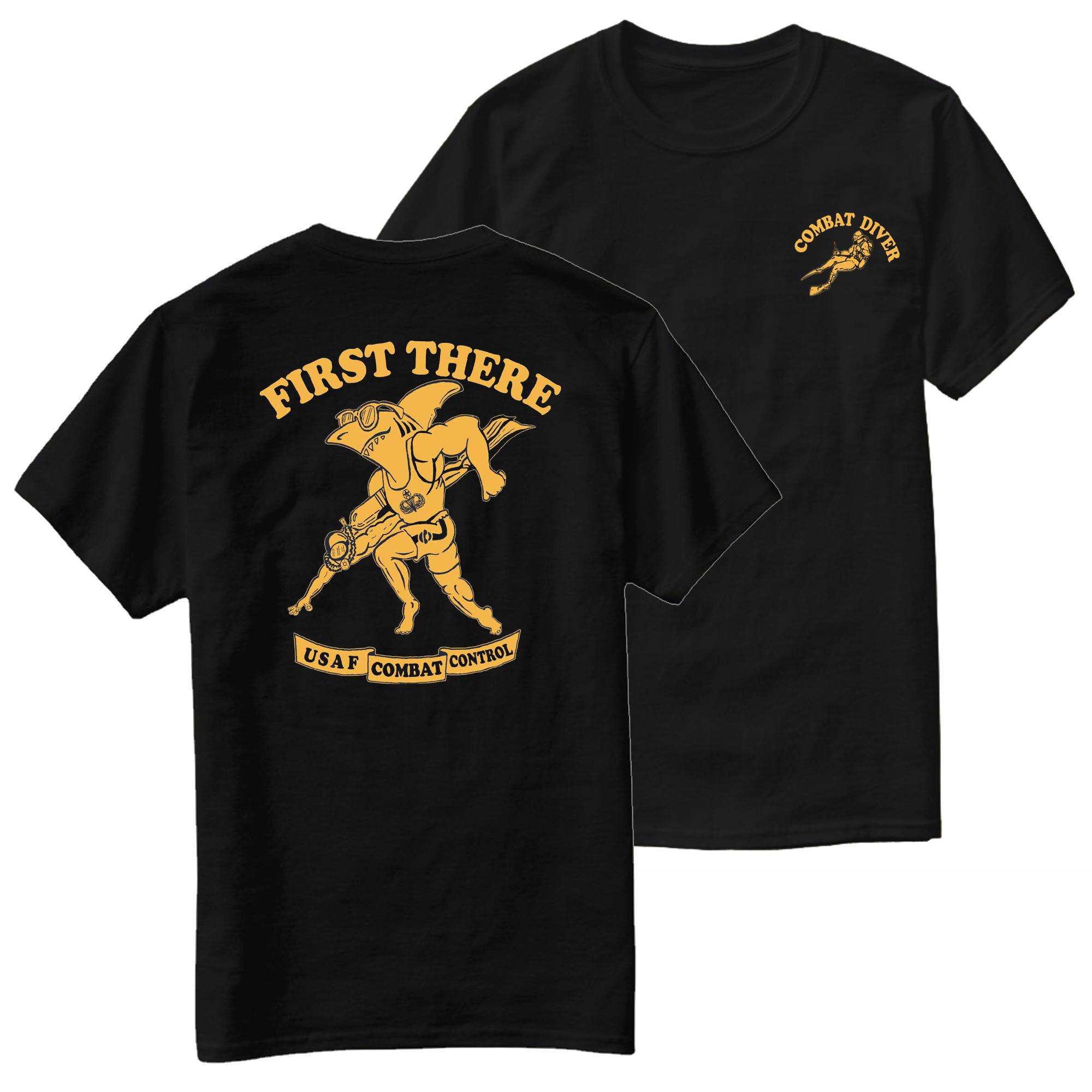 

USAF Combat Control Naval Diver TShirt 100 Cotton ONeck Summer Short Sleeve Casual Mens Tshirt Size S3XL S