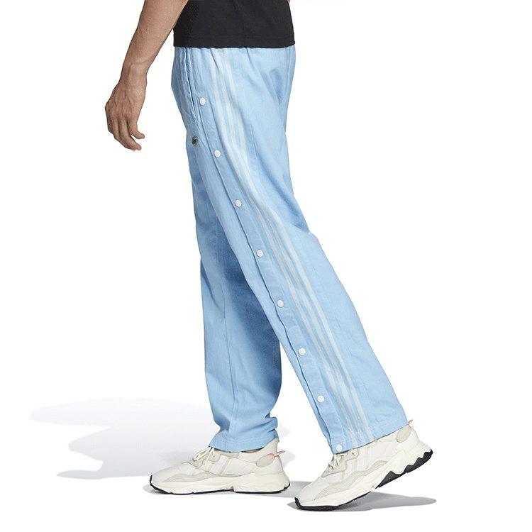 Adidas Casual Pants Men's Blue Moderate Slim Fit Pants HC9499