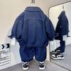 Trendy Boys' Denim Outfit Set for Ages 4-6 - Stylish Autumn/Spring Fashion 2025