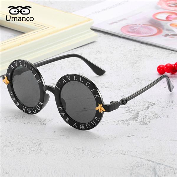 round frame designer sunglasses