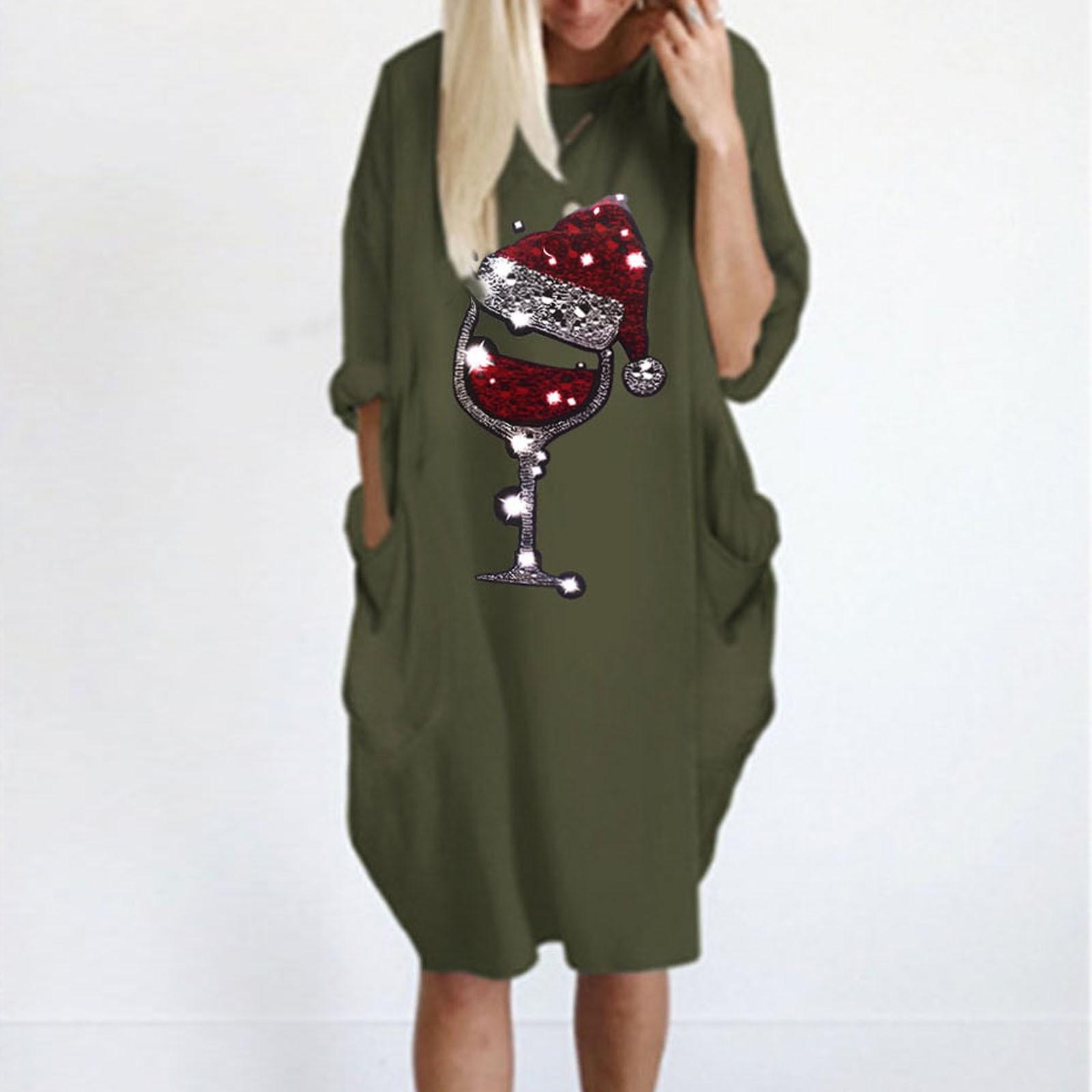 

Женское свободное платье с карманами, женское повседневное платье с длинными рукавами, большие размеры XXL