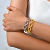 High Quality Hollow Geometric Bracelet for Women,Gold Plated Stainless Steel Bracelets,Unique Jewelry Gifts