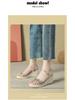Women's Cross-Border Wedge Sandals - High Heel, Thick Platform, Casual Outdoor, Hemp Braid Fisherman Style