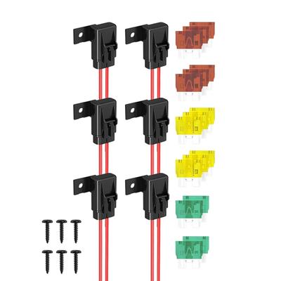 Universeller 12AWG Inline-Sicherungshalter 20A 30 40A Standard-Autosicherungen und Schrauben Wasserdichter Auto-Sicherungshalter Langlebig
