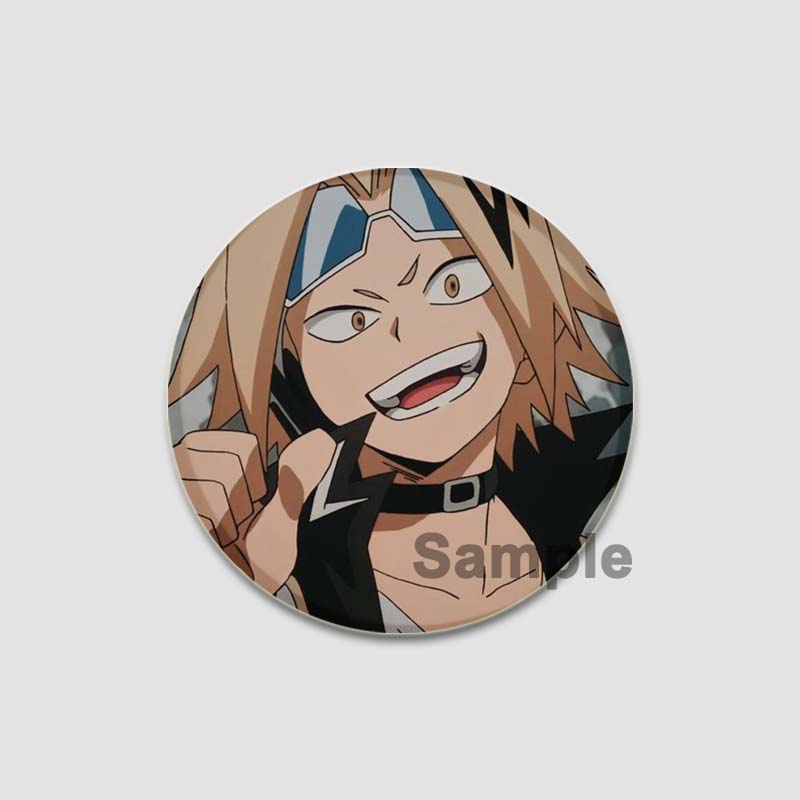 32/44/58MM Personaj Anime All Might Midoriya Izuku Todoroki Shoto Bakugou Katsuki Insignă drăguță de desene animate Broșe din tablă lucrate manual Cadouri