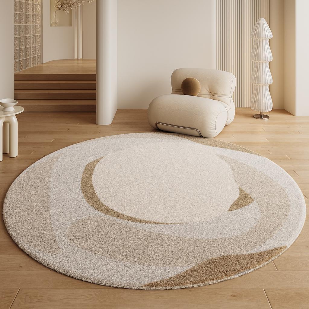 Soft Fluffy Round Imitation Cashmere Carpet for Living Room Bedroom Large Area Home Decoration Floor Mats