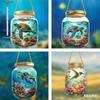 Mason Jar Acrylic, Turtle Sky Stained Window Pendant, Sun Catcher, Wall Decor Art, Four Seasons Decoration, Novelty Home Decor, Perfect Durable