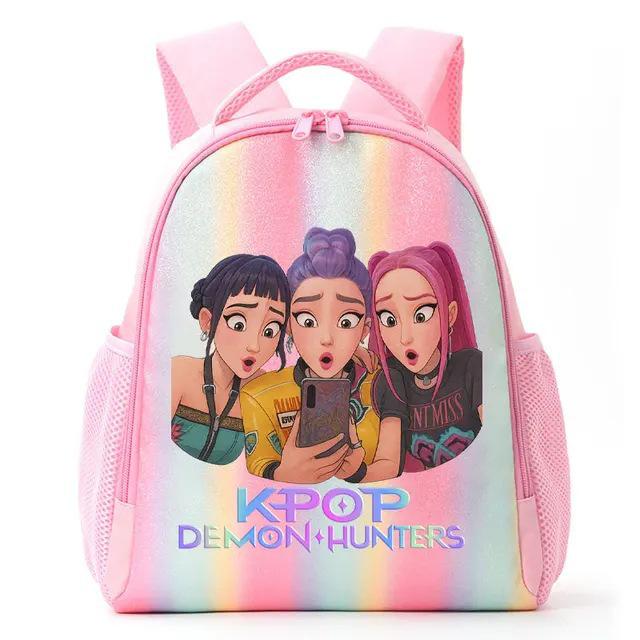 Zaino Arcobaleno Studente Cacciatore di Demoni/Streghe K-Pop Anime