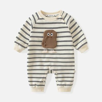 Baby New Striped Cartoon Toddler Infant Baby Jumpsuit Rompers Long Sleeve Outfit Costume Things For Babies Spring Autumn