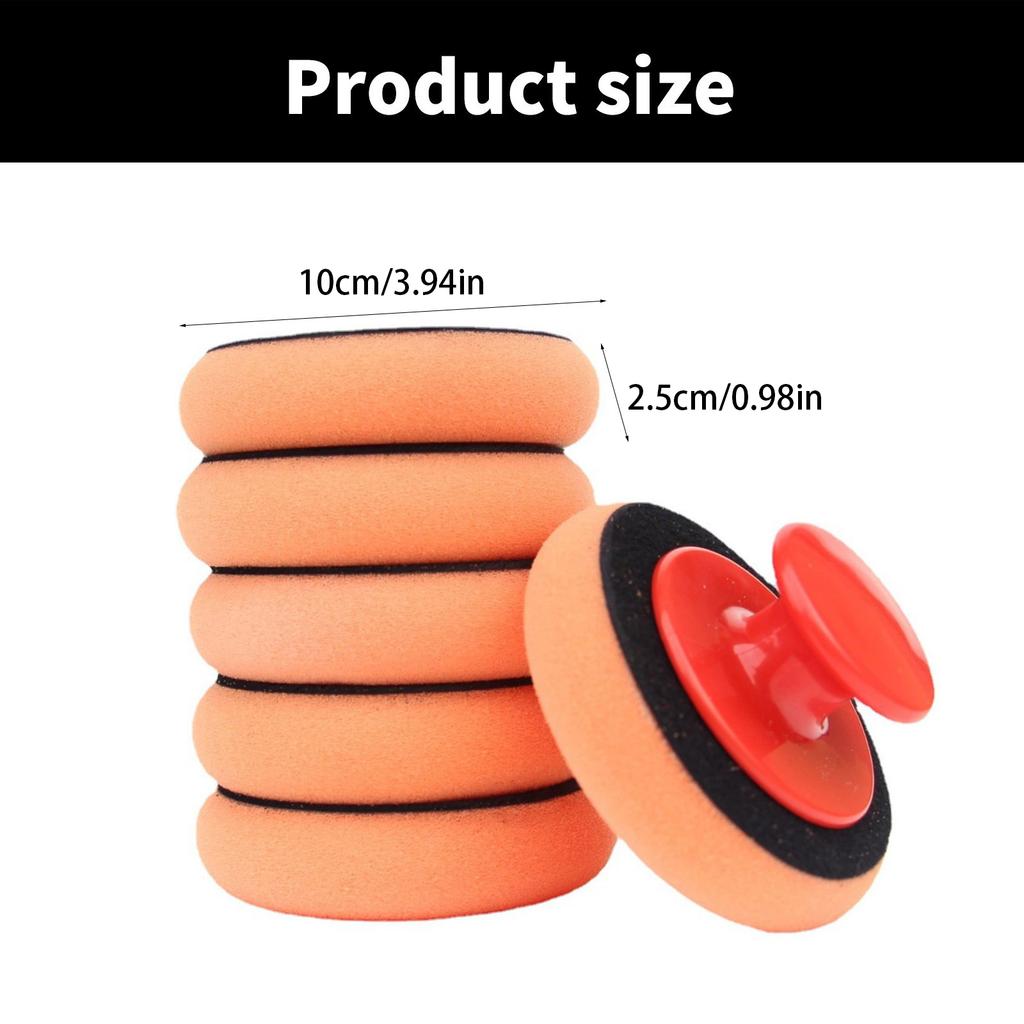 Polishing Pad Polishing Foam Car Wax Applicator Pad Car Beauty Wax Sponge Polisher Detailing Buffing Pads Hand Polisher