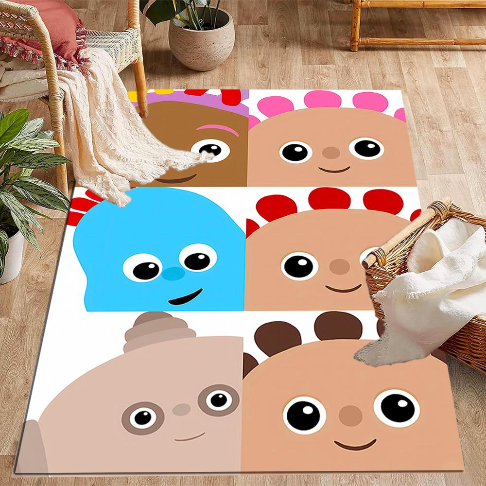 In The Night Garden Characters Themed Anti-Slip Rugs - Polyester Home Decor, Suitable for Bedrooms, Living Rooms, Doorways, Studios, and Decorations