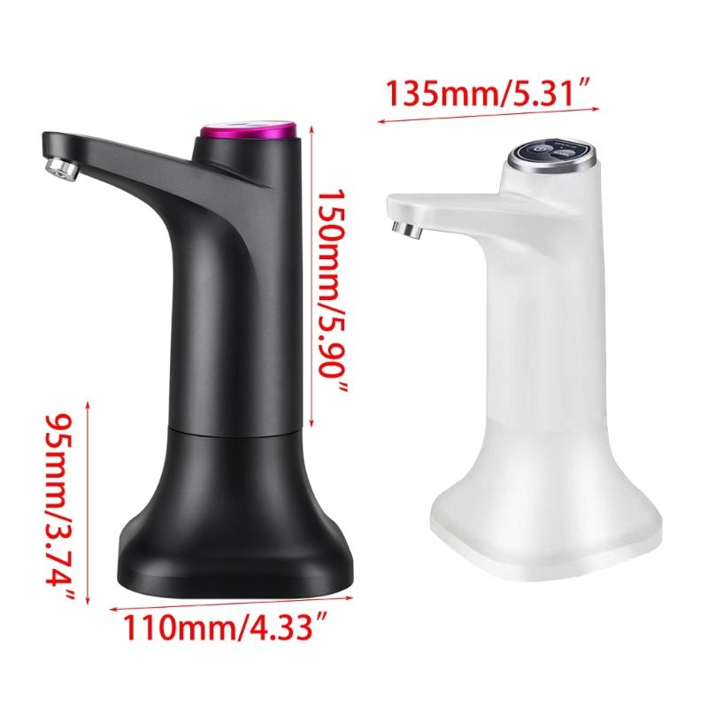 Portable Barreled Electric Water Bottle USB Automatic Drink Dispenser Button Control Drinking Water Tool for Home