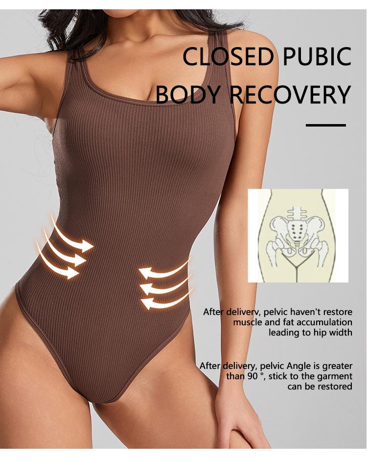 Seamless Shoulder Strap Yoga Jumpsuit Bodysuit