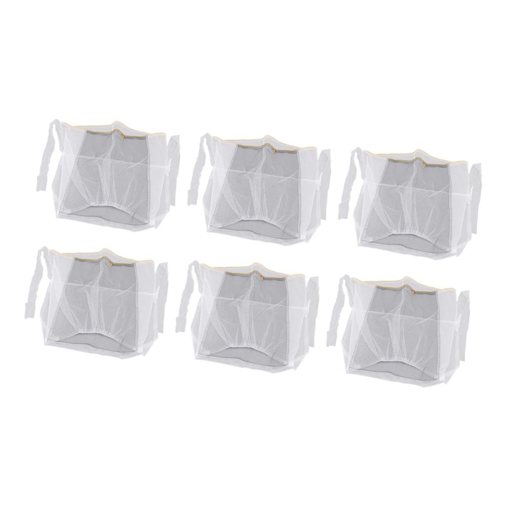 10pcs Beekeeping Veil Multipurpose Soft Breathable Fine Safety Protection Hat Mesh for Bee Hat