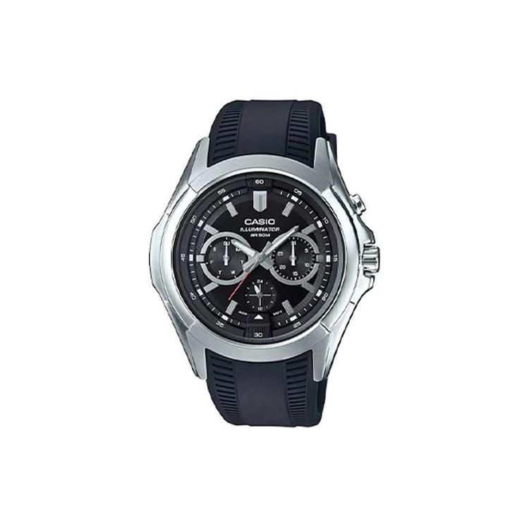 CASIO Men Standard Series 50.4mm Black Watch MTP-E204-1AVDF MTP-E204-1AVDF Black Dial