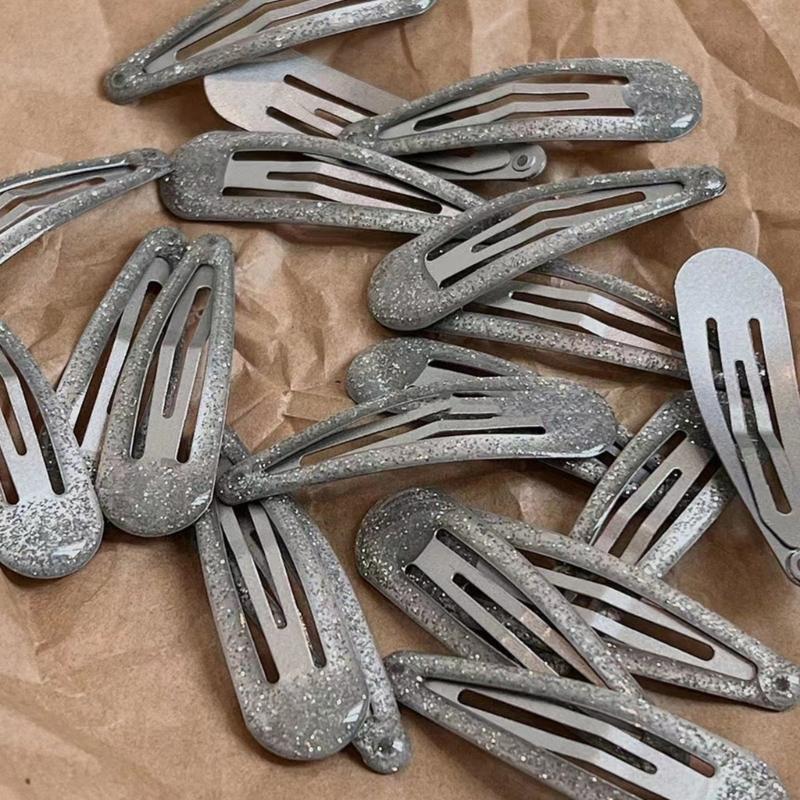 Minimalist Y2K Hair Clip Hairpins Snap Barrettes Decorative Hair Styling Ornament Y2K Sparkly Hairpins for Women Lady