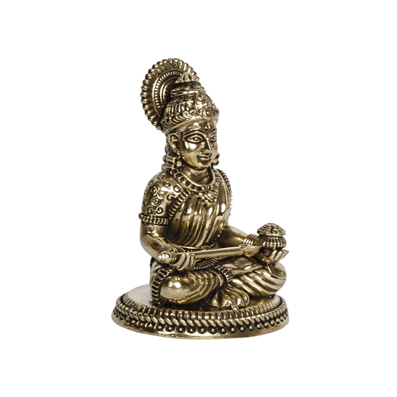 ARTVARKO Brass Annapurna Devi Idol Goddess of Food Anapurna Devi Murti Statue