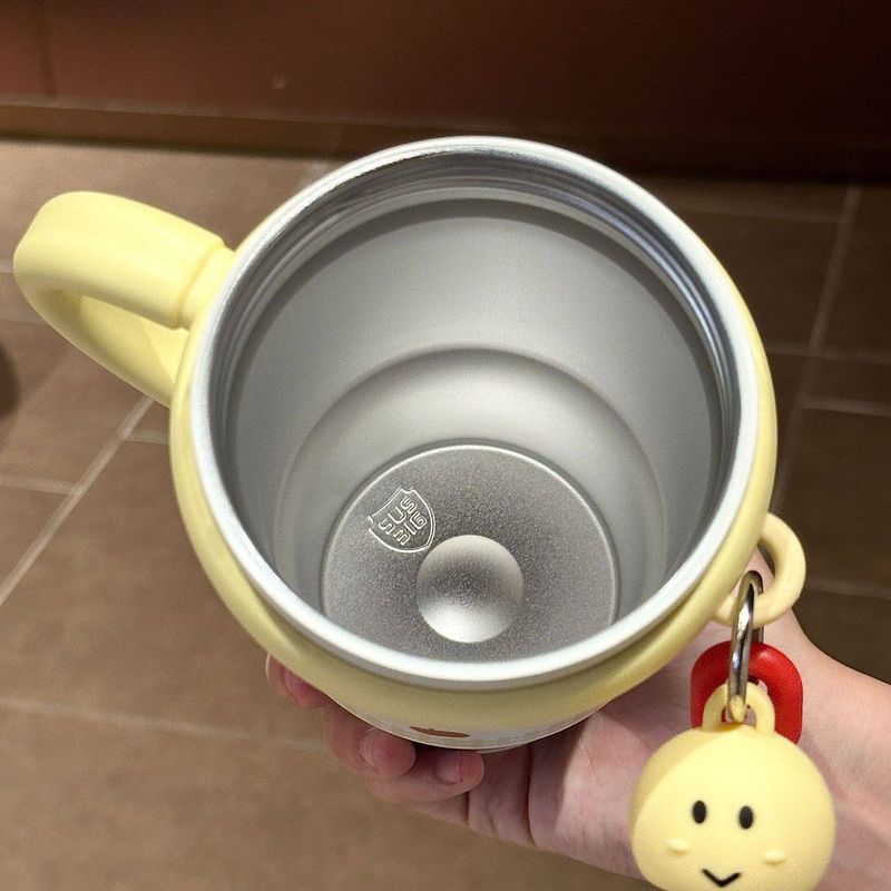 Large-Capacity Thermos Cup for Girls, High-Looking 2025 New Model, Cute Straw Water Cup, Office Portable Coffee Cup