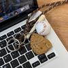 Sports Baseball Keychain Mini Bag Charm Pendant for Teens Athletes Backpack Purse Decoration Birthday Gift