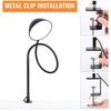 Clamp Lamp, Clip on Lamp, Desk Lamp with Clamp, 10W, 1100 LMS, 3 Color Modes, 10 Brightness Levels, 31 Inches Long Flaxible Gooseneck, Perfect for