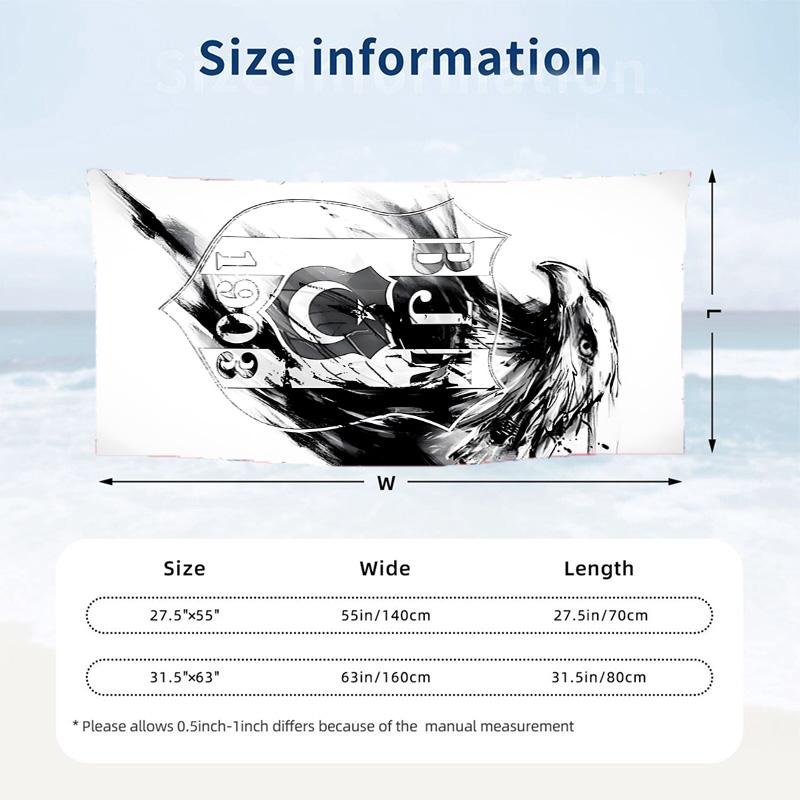 Besiktas JK Beach towels also serve as bath towels summer essential a musthave for the outdoors the beach and the pool