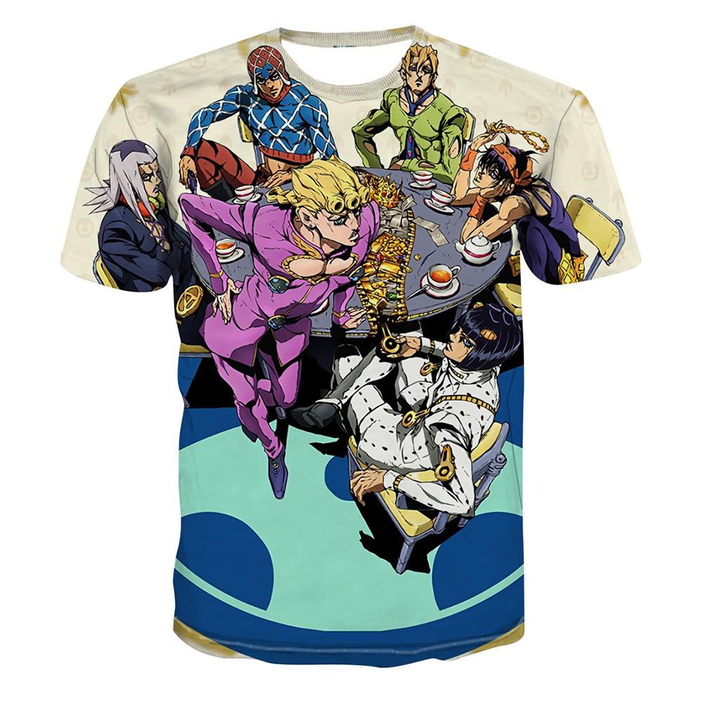 

Летний топ с круглым вырезом и 3D аниме-принтом, модная повседневная мужская футболка с коротким рукавом XS