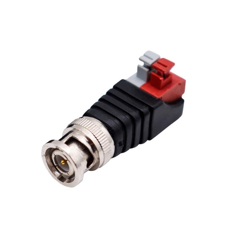 Press-Fit BNC Male Connector Adapter for Tool-Less Assembly Stable-performance BNC Connector for Easy Cable Terminations