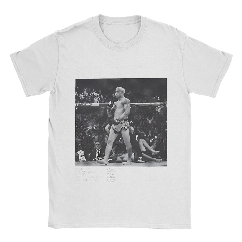 Charles Oliveira Do Bronx T Shirt Summer Popular TShirts Couple Pure Cotton O Neck Oversize Tees Short Sleeve Streetwear Tshirt