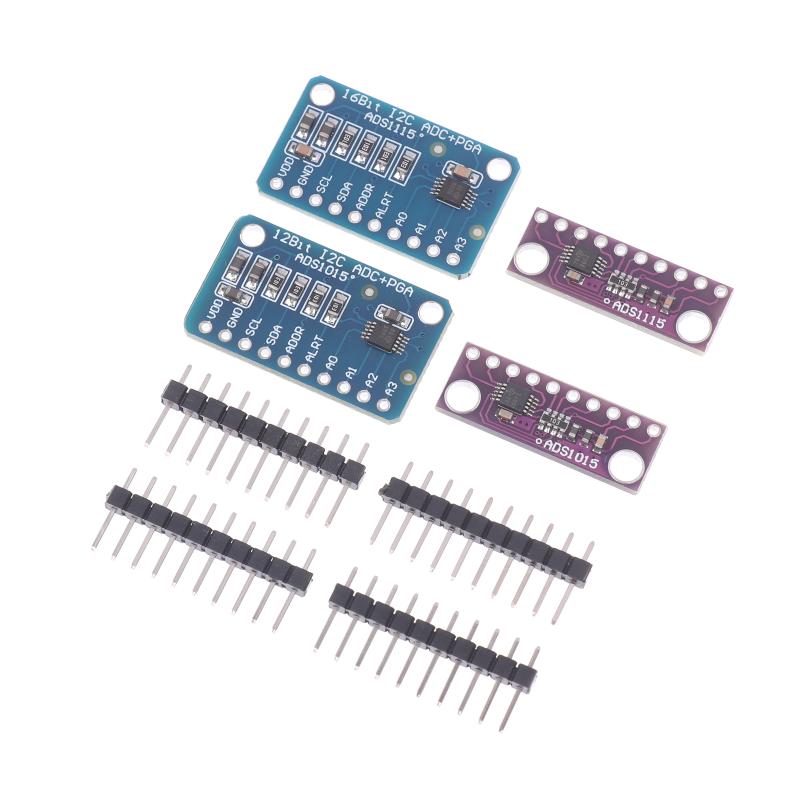 Ads1115 Ads1015 12/16 Bit I2C Modul Präzision 4-Kanal Entwicklungsplatine Mit Pro Gain Verstärker Für Arduino