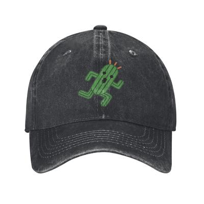 Bonés de Baseball Cactuar Final Fantasy Vintage Desgastados Lavados Boné de Sol Unissex para Uso Externo no Verão Chapéus com Ajuste Ajustável Boné