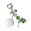 Vintage Four Leaf Grass Charm Keychain With Millennial Star Design Beaded Retro Accessory For Phone Bag Gift