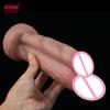 FAAK Nude Foreskin Penis For Beginners Silicone Realistic Dildo With Suction Cup Anal Plug Adult Sex Toys For Women Men