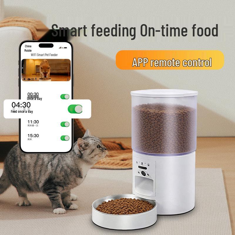 Smart Automatic Cat Feeder with Camera & Timer