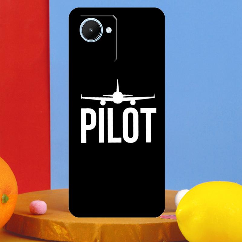 Coque pour Realme 12 9 10 11 Pro Plus C67 C55 C53 C51 C35 C33 C30 C25s C21Y C31 GT5 GT Neo 6 avec motif Pilote d'avion