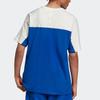 adidas T Shirts Men's Blue Crew Neck Moderate Straight Fit ED7136