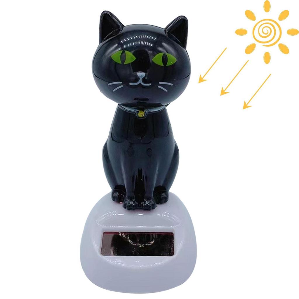 Cheap Solar Dancing Toy Cute Solar Powered Swinging Cat Dashboard